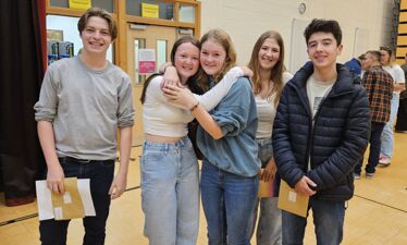 Kingsbridge Community College celebrate GCSE results day